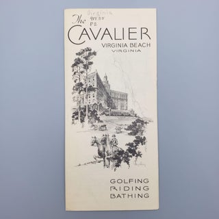 Item #104 The Cavalier, Virginia Beach, Virginia. Sidney Banks
