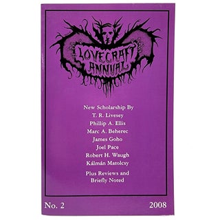 Item #1389 The Lovecraft Annual (2008). S. T. Joshi