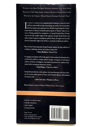Saving Persuasion: A Defense of Rhetoric and Judgement