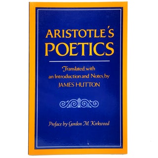 Item #1452 Aristotle's Poetics. James Hutton, Gordon M. Kirkwood