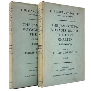 Item #1587 Jamestown Voyages Under the First Charter 1606-1609 [Two Volumes]. Philip L. Barbour