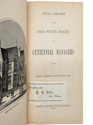 Final Report of the Ohio State Board of Centennial Managers to the General Assembly of the State of Ohio