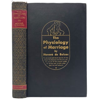 Item #1725 The Physiology of Marriage. Honore de Balzac