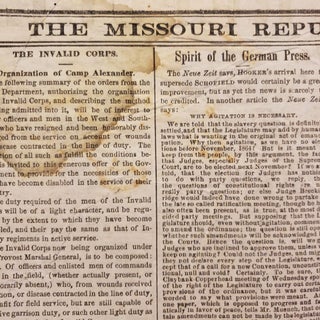 Daily Missouri Republican. Sunday Morning, July 26, 1863