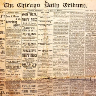 Item #184 Chicago Daily Tribune, The. Volume XXXI. Wednesday, May 23, 1877. Chicago Daily Tribune