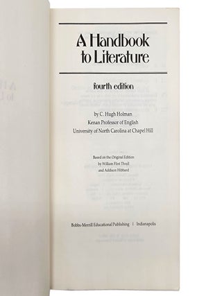 A Handbook to Literature