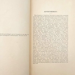 Grammar of American Surnames