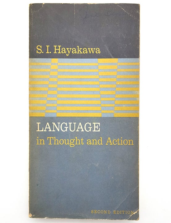 Item #2096 Language in Thought and Action. S. I. Hayakawa.