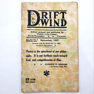 Item #237 Driftwind, Vol. 12, No. 5, November 1937. Walter John COATES