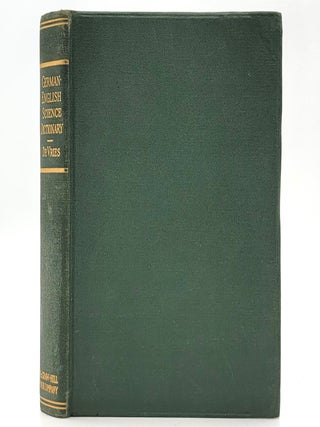 Item #2427 German-English Science Dictionary. Louis De Vries