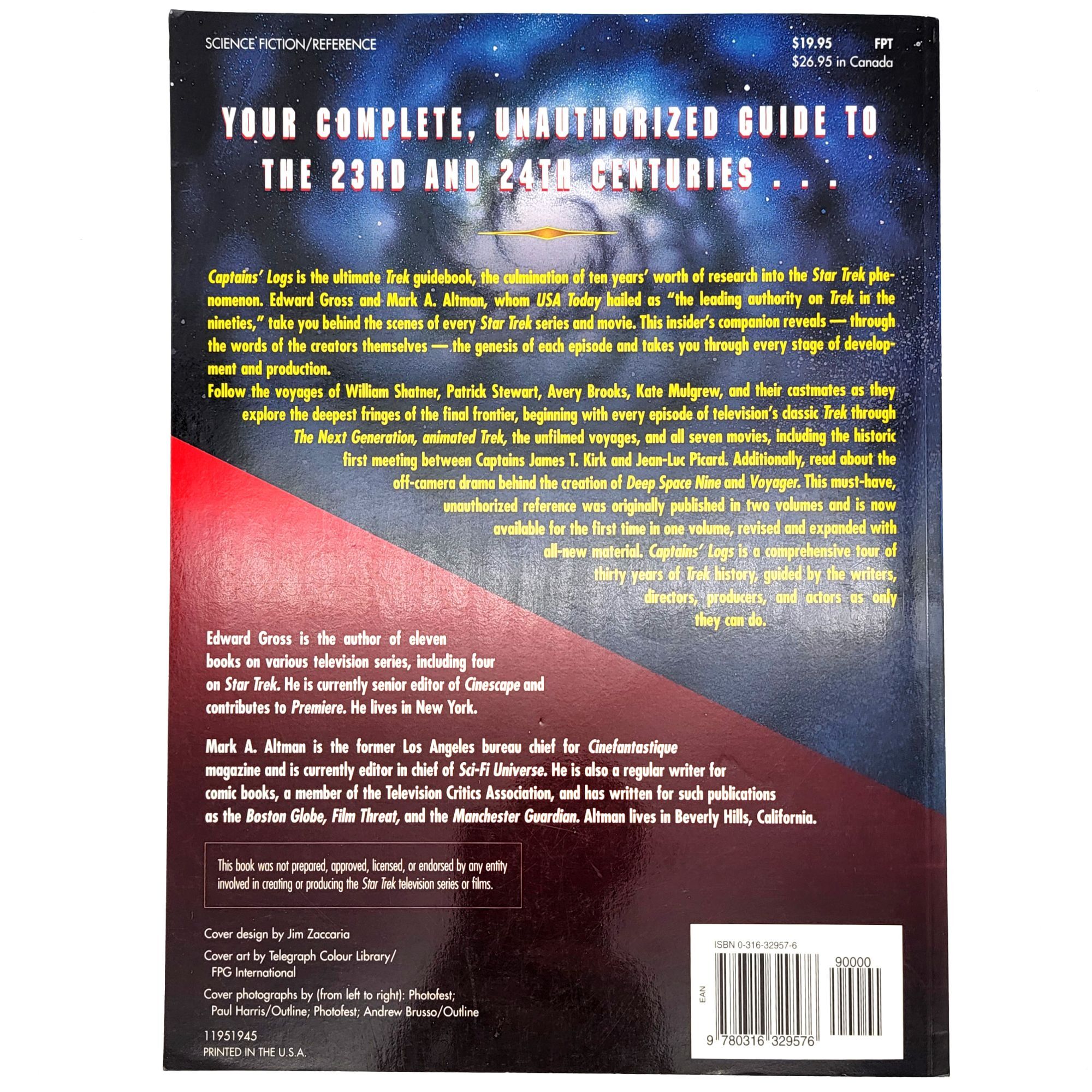 Captains' Logs: The Unauthorized Complete Trek Voyages | Edward Gross ...