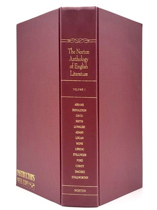 The Norton Anthology of English Literature, Vol. 1 [INSTRUCTOR'S DESK COPY]