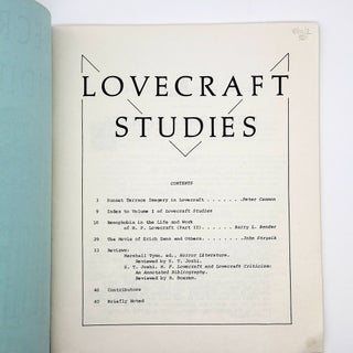 Lovecraft Studies. Volume 1, Number 5.