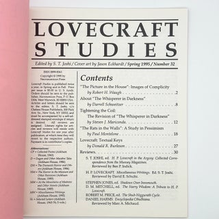 Lovecraft Studies 32
