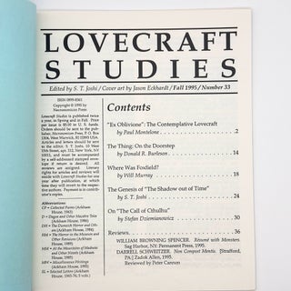 Lovecraft Studies 33