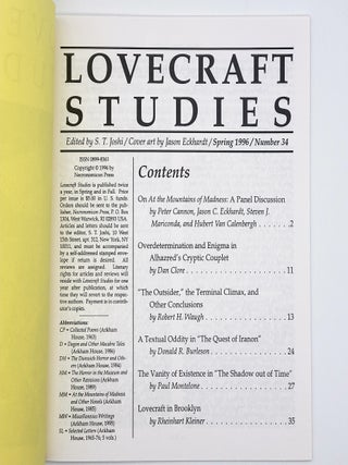 Lovecraft Studies 34