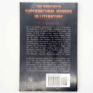 The Annotated Supernatural Horror in Literature