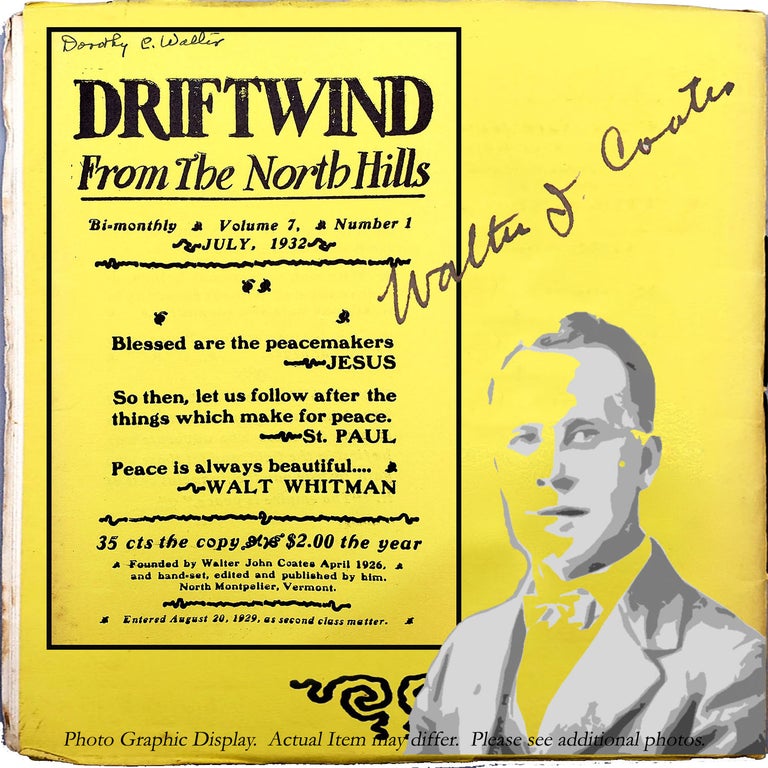 Item #35 Driftwind [July 1932]. Walter John Coates Jr.