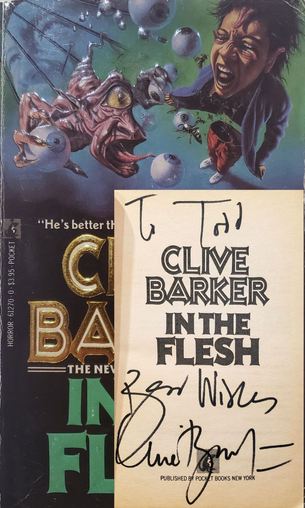 Item #378 In The Flesh. Clive Barker.