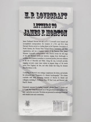 Letters to James F. Morton