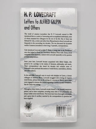 Letters to Alfred Galpin and Others