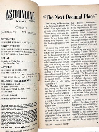 Astounding Science Fiction, Volume 34, Number 5 (January 1945)