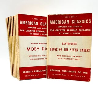 Item #665 American Classics, Simplified and Adapted. Ten Volumes. Robert James Dixon