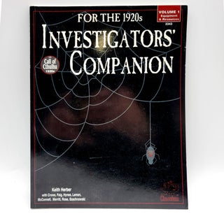 Item #692 Investigators' Companion [2343] for Call of Cthulhiu. Keith Herber, et. Al