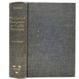 Item #854 The Oxford Companion to English Literature. Sir Paul Harvey